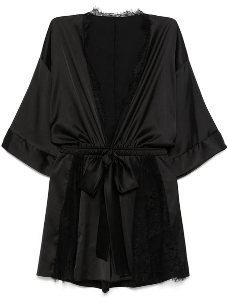  Alchemy X Lia Aram Lace-trim Playsuit - Black 