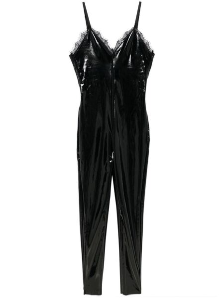  Alchemy X Lia Aram Patent Jumpsuit - Black 