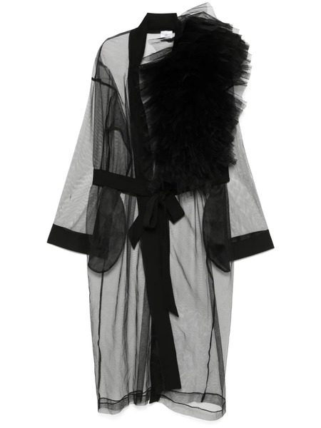  Alchemy X Lia Aram Ruffled Coat - Black 