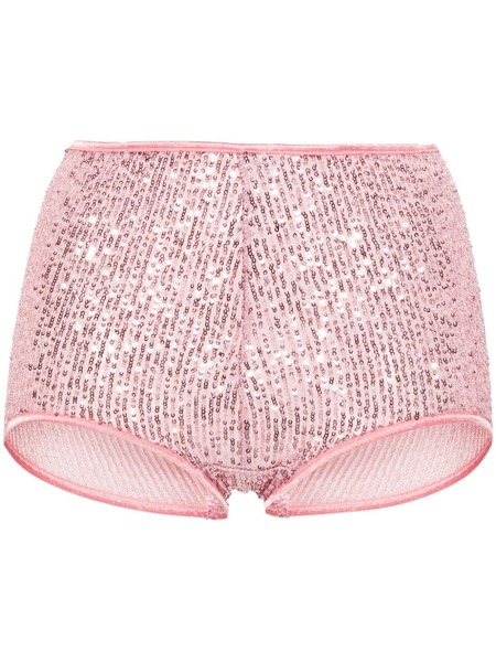 Alchemy X Lia Aram Sequin-embellished Shorts - Pink 