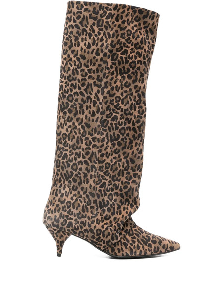  Alchimia 60mm Animal-print Boots - Brown 