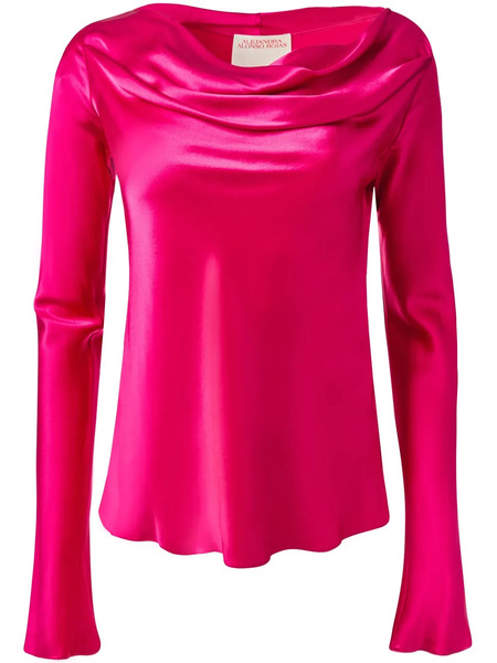  Alejandra Alonso Rojas Silk Blouse - Pink 