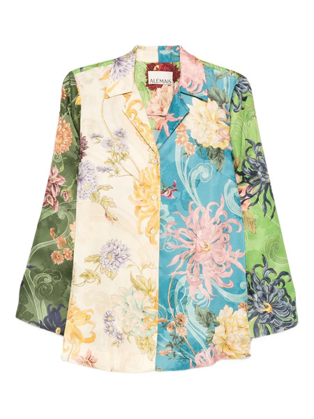  Alemais Avery Spliced Shirt - Green 