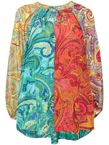  Alemais Ceto Spliced Blouse - Blue 