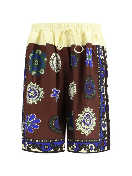  Alemais Jasper Floral-print Drawstring Shorts - Brown 