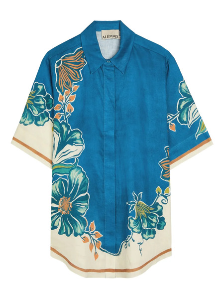  Alemais Luda Floral Shirt - Blue 