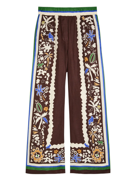  Alemais Maroc Printed Trousers - Brown 