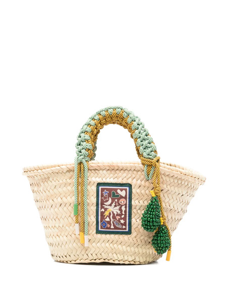  Alemais Mini Handle-beaded Tote Bag - Neutrals 