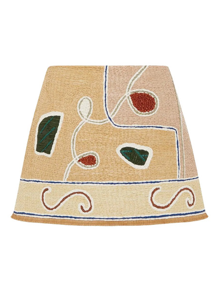  Alemais Velora Fringed-hem Mini Skirt - Neutrals 