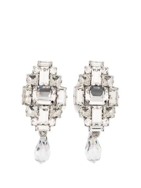  Alessandra Rich Bijoux Drop Earrings - Silver 