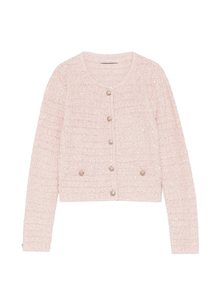  Alessandra Rich Button Embellished Knitwear - Pink 
