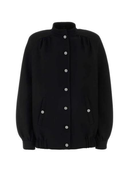  Alessandra Rich Button Jacket - Black 
