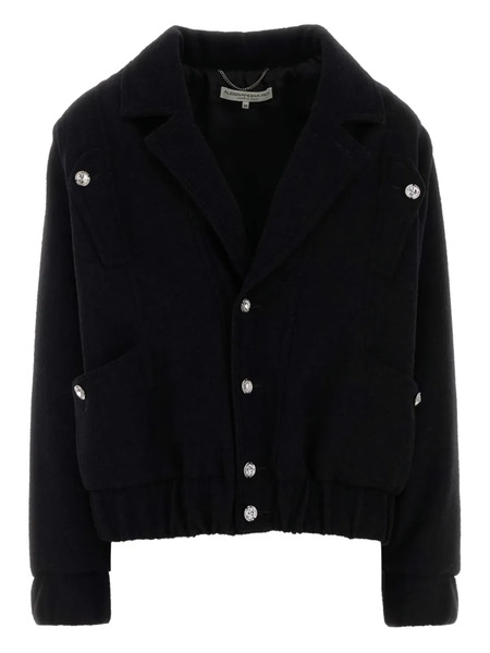  Alessandra Rich Long-sleeve Bomber Jacket - Black 