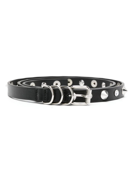  Alessandra Rich Spike-embellished Leather Belt - Black 