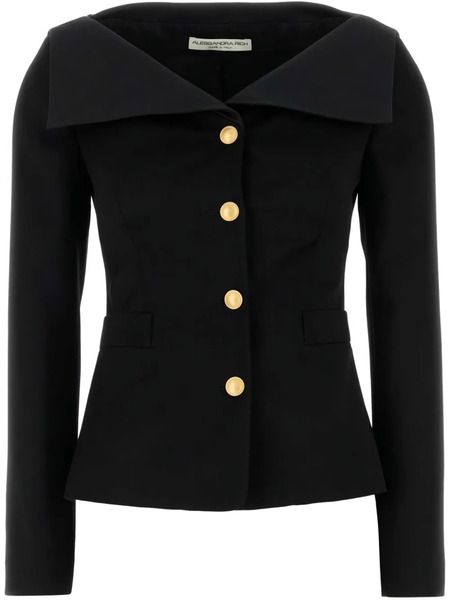  Alessandra Rich Wool Blazer - Black 