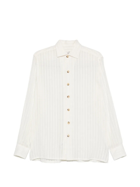  Alessandro Gherardi Striped Button Shirt - Neutrals 