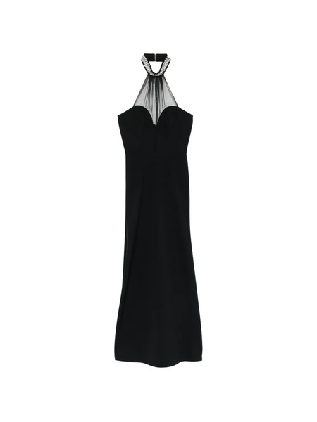  Alessandro Legora Embellished Mesh-panel Maxi Dress - Black 
