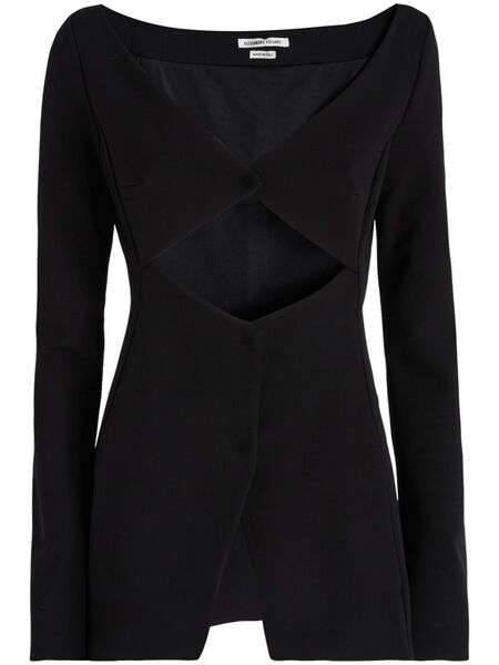  Alessandro Vigilante Cut-out Blazer - Black 