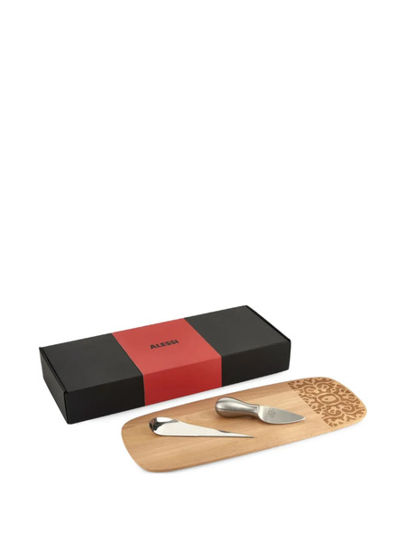  Alessi Alessi & Cheese Engraved Serving Set (set Of Three) - Silver 