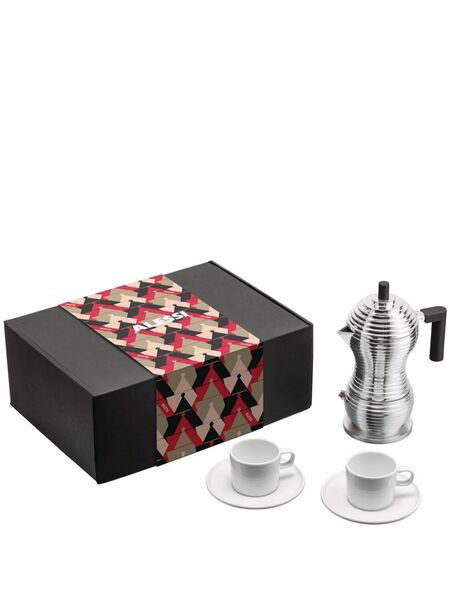  Alessi Coffee Gift Set - Silver 