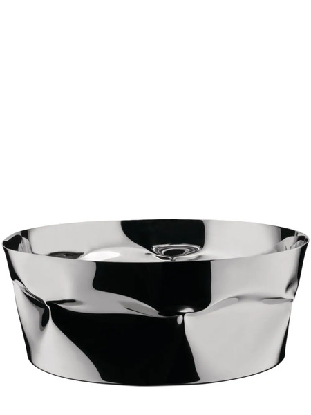  Alessi Compressioni Serving Bowl (24.5cm X 10cm) - Silver 