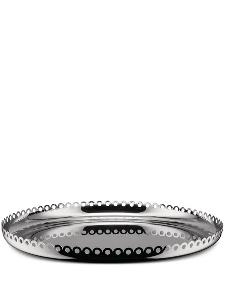  Alessi Edges Serving Tray (35cm) - Silver 