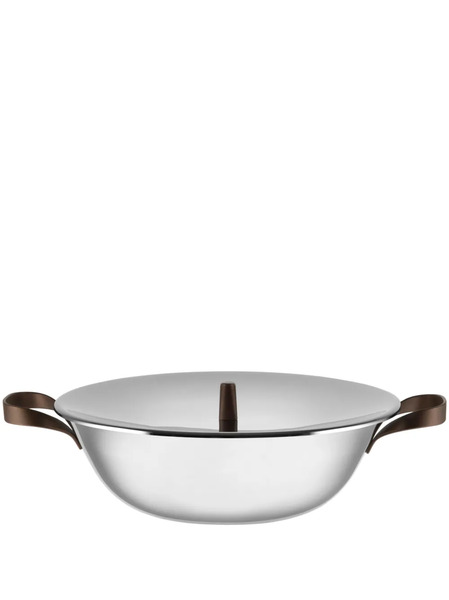  Alessi Edo Wok Pan - Silver 