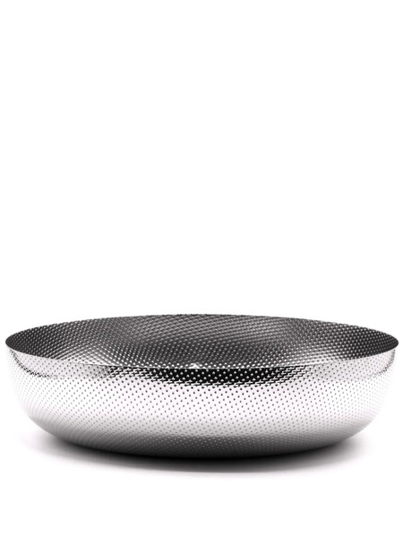  Alessi Embossed-finish Silver-tone Bowl (24cm) 