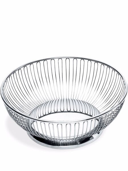  Alessi Large Round Wire Basket - Silver 