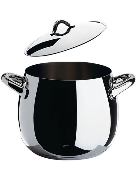  Alessi Mami Stainless Steel Pot (20cm) - Silver 