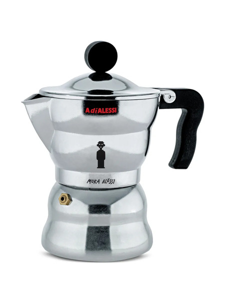  Alessi Moka Espresso Coffee Maker - Silver 