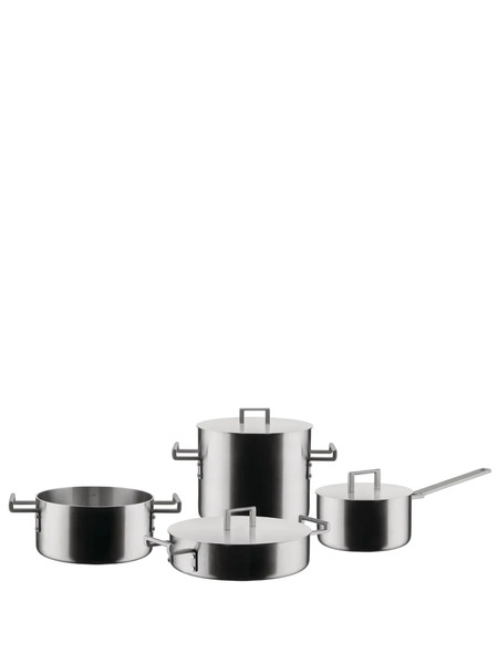  Alessi Multiply Steel Cookware Set - Silver 