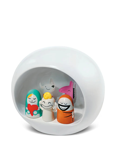  Alessi Nativity Scene Home Decor - White 