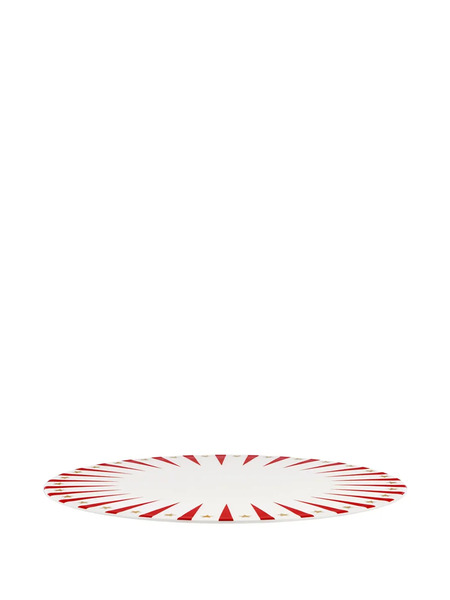  Alessi Star-striped Decorative Plate (30cm) - White 