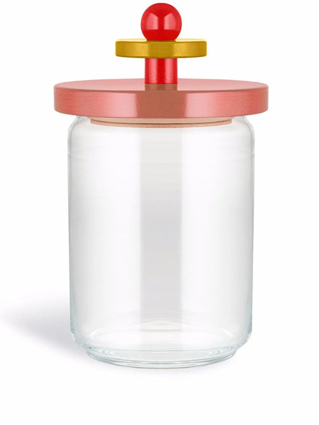  Alessi 100 Values Collection Glass Jar - Red 