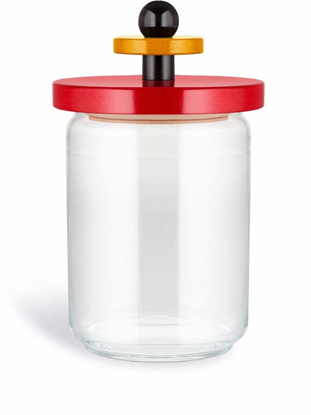  Alessi 100 Values Collection Glass Jar - White 