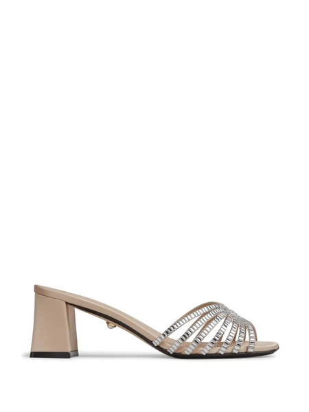  Alevì Embellished Open Sandals - Neutrals 