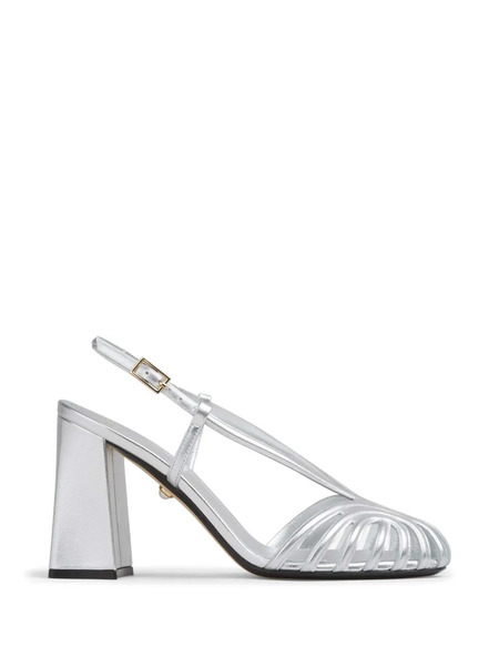  Alevì Strappy Heeled Pumps - Silver 