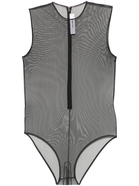  Alex Perry Crew-neck Mesh Bodysuit - Black 