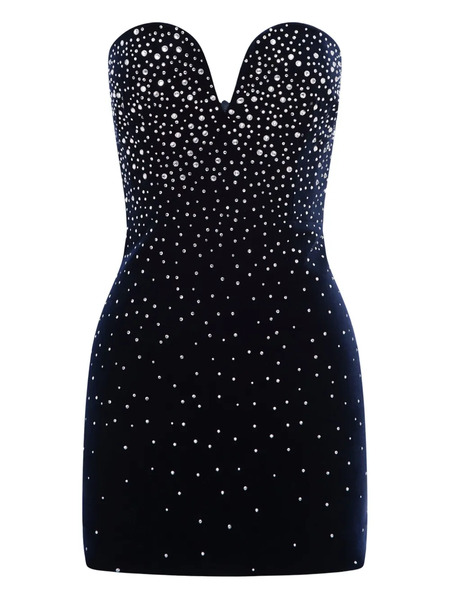  Alex Perry Crystal-embellished Mini Dress - Blue 