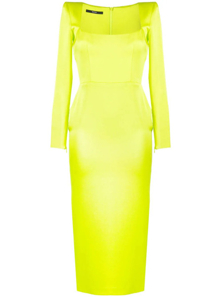 Alex Perry Square-neck Midi Dress - Green 