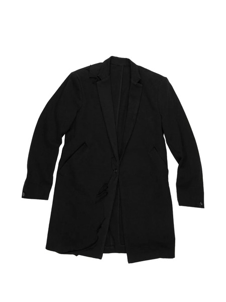  Alexander Digenova Button Notched Lapels Jacket - Black 