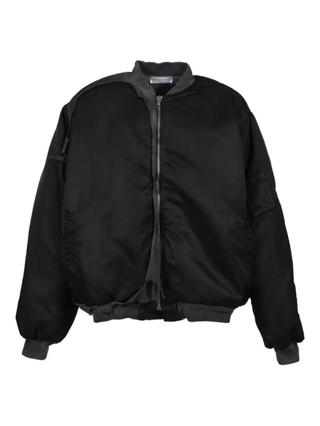  Alexander Digenova Distressed Bomber Jacket - Black 