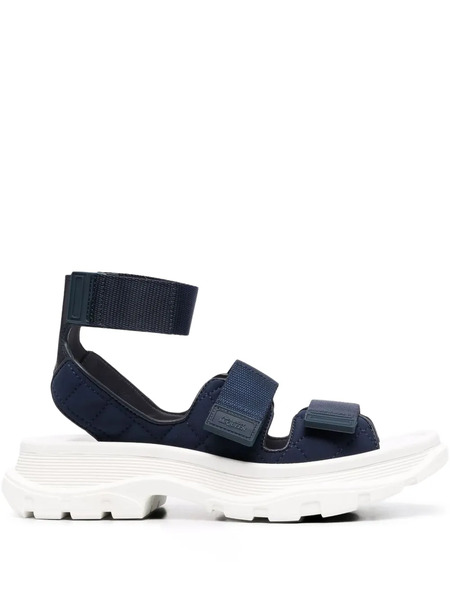  Alexander Mcqueen Chunky Touch-strap Sandals - Blue 