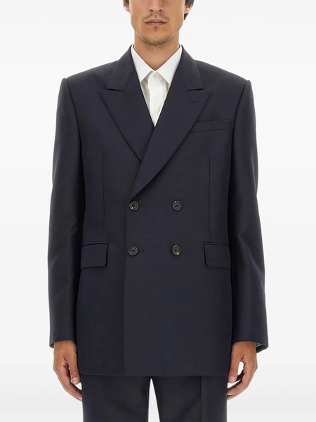 Alexander Mcqueen Double-breasted Blazer - Blue 
