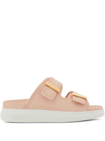  Alexander Mcqueen Double-buckle Slides - Pink 