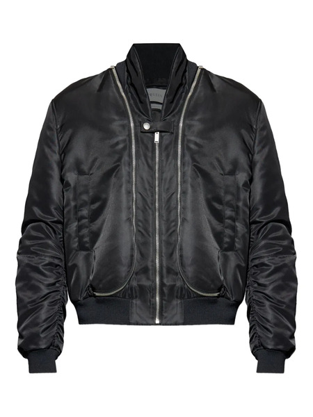  Alexander Mcqueen Double-zip Bomber Jacket - Black 