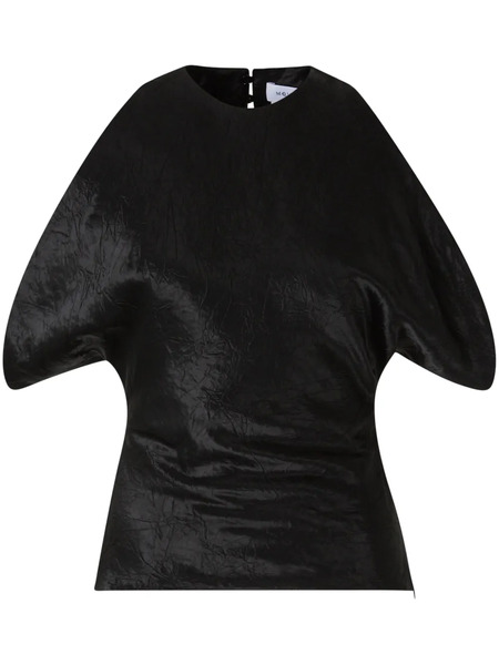  Alexander Mcqueen Draped Armhole Top - Black 