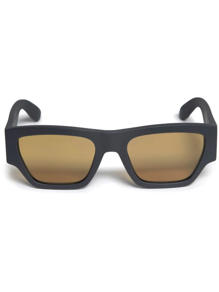  Alexander Mcqueen Eyewear Angled Rectangle-frame Sunglasses - Grey 
