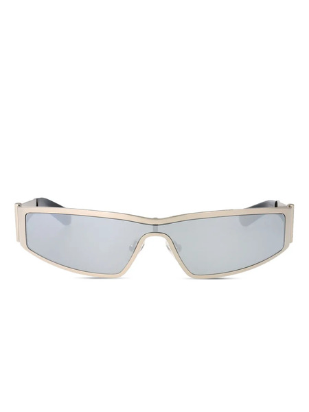  Alexander Mcqueen Eyewear Angular Frame Sunglasses - Silver 
